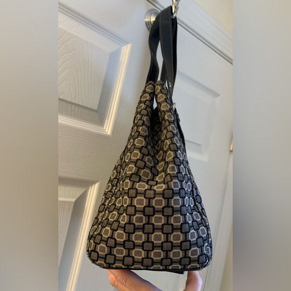 Nine West Black and Gray Geometric Shoulder Bag - Picture 3 of 15